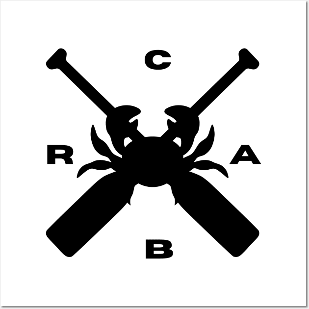 Rowing Crab funny design Wall Art by RowingParadise